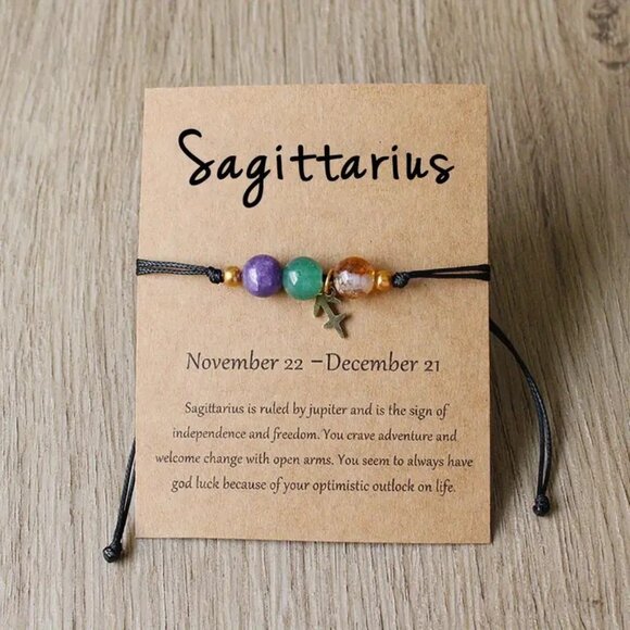 Handmade Zodiac Pendant Bracelet for Positive changes in lifestyle. - Picture 8 of 10
